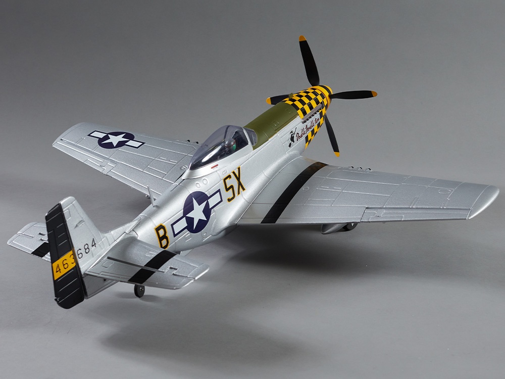 DERBEE P-51D Mustang Warbird PNP gelb - 75cm 
