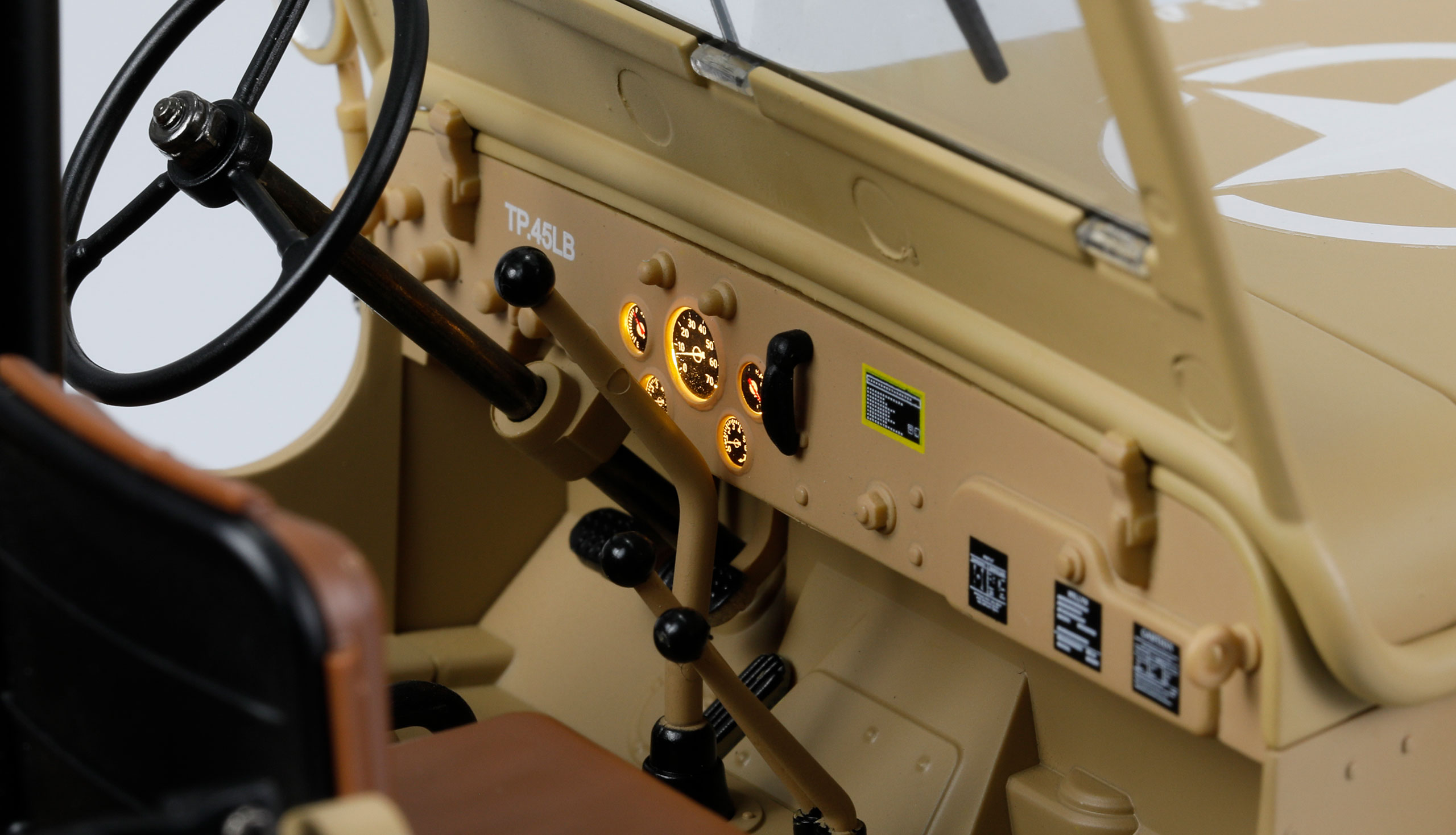 Jeep Willys MB Scale Crawler 4WD 1:14 RTR sand 