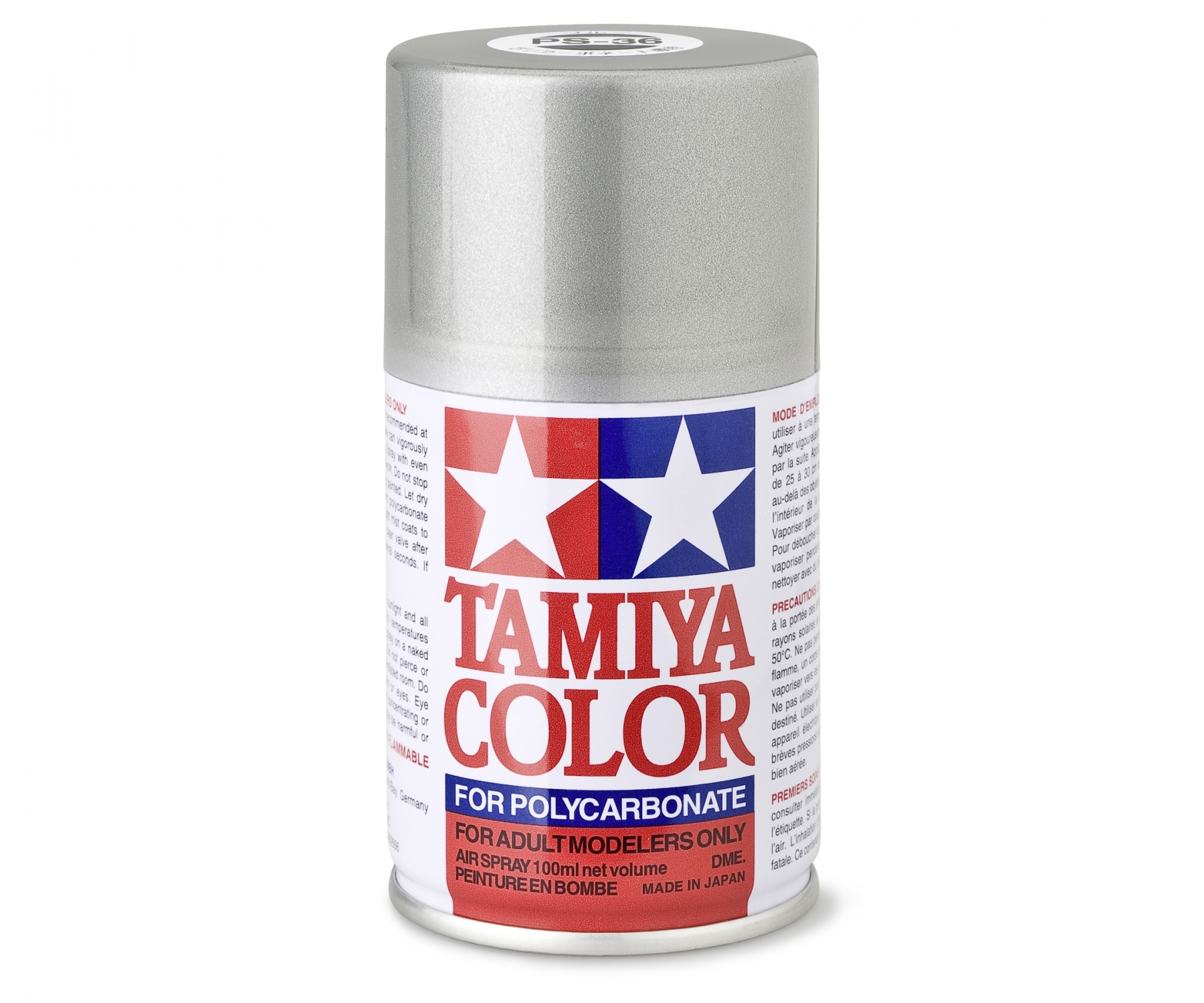 Tamiya Color Lexanspray Silber (translucent) PS-36 100 ml Spraydose (L=109,90€)